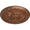 Ekena Millwork Amelia Ceiling Medallion (Fits Canopies up to 4 1/8"), 15 3/4"OD x 5/8"P, Polished Copper CM16AMPOS - alternate 4